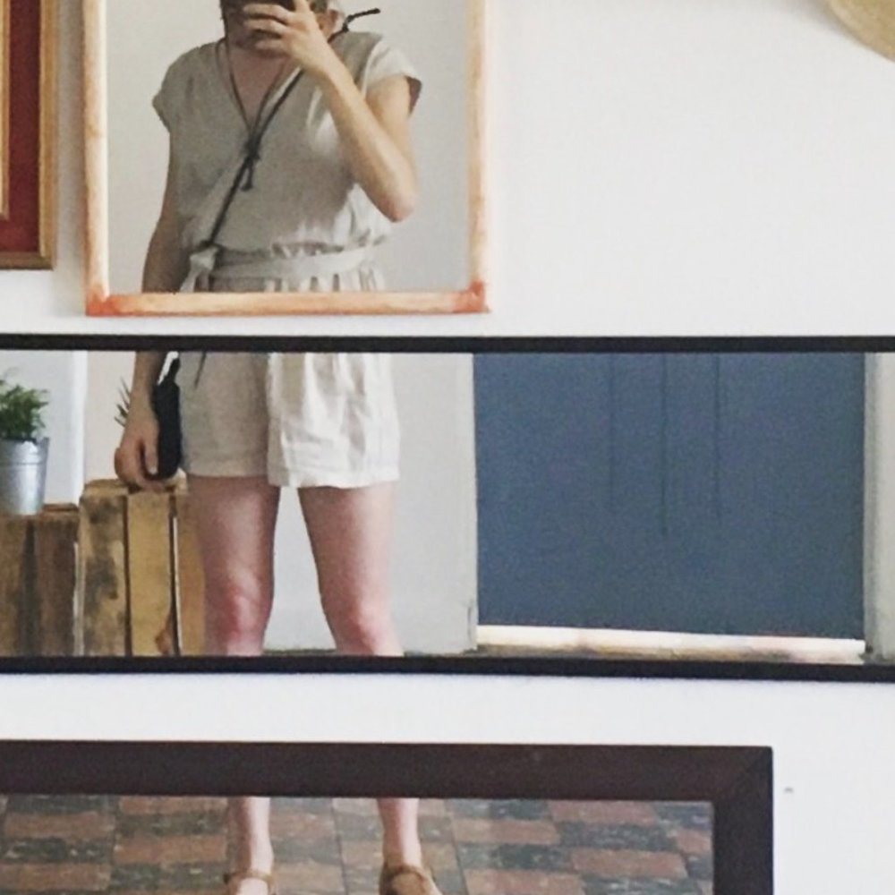 Toad & Co Shakti Romper (oatmeal)